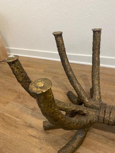 Silas Seandel EXCEPTIONAL BRUTALIST BRANCH FORM COFFEE TABLE ATTRIBUTED TO SILAS SEANDEL