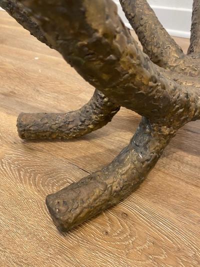 Silas Seandel EXCEPTIONAL BRUTALIST BRANCH FORM COFFEE TABLE ATTRIBUTED TO SILAS SEANDEL