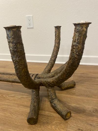 Silas Seandel EXCEPTIONAL BRUTALIST BRANCH FORM COFFEE TABLE ATTRIBUTED TO SILAS SEANDEL