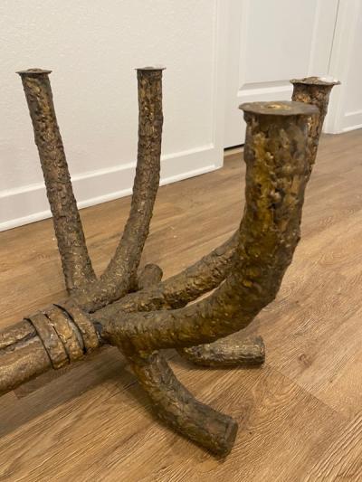 Silas Seandel EXCEPTIONAL BRUTALIST BRANCH FORM COFFEE TABLE ATTRIBUTED TO SILAS SEANDEL