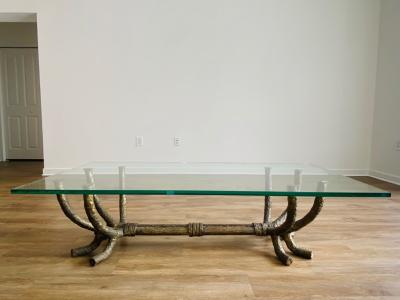 Silas Seandel EXCEPTIONAL BRUTALIST BRANCH FORM COFFEE TABLE ATTRIBUTED TO SILAS SEANDEL