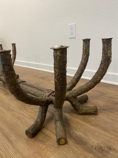 Silas Seandel EXCEPTIONAL BRUTALIST BRANCH FORM COFFEE TABLE ATTRIBUTED TO SILAS SEANDEL