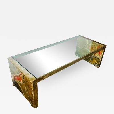 Silas Seandel EXCEPTIONAL SILAS SEANDEL PATCHWORK METALS COFFEE TABLE