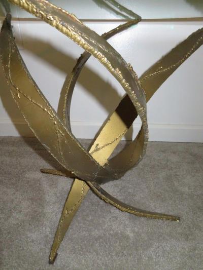 Silas Seandel Exceptional Pair of Brutalist Side End Tables by Silas Seandel Midcentury