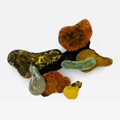 Silas Seandel FANTASTIC MIXED METALS BRUTALIST WALL SCULPTURE BY SILAS SEANDEL