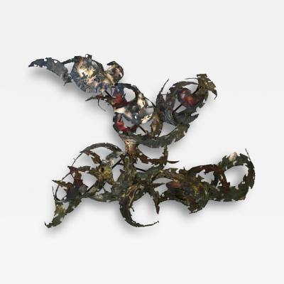Silas Seandel Important Oversized Silas Seandel Iron Wall Sculpture