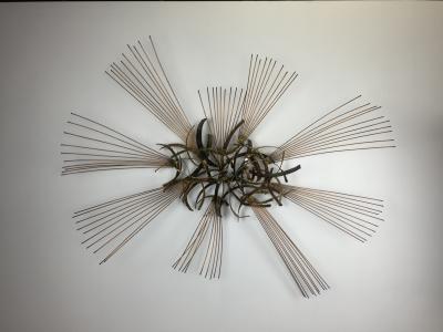 Silas Seandel Large Mixed Metal Sculpture Signed and Dated Silas Seandel