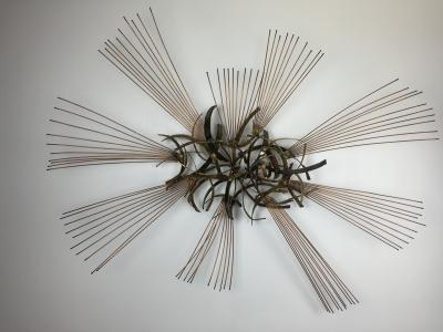 Silas Seandel Large Mixed Metal Sculpture Signed and Dated Silas Seandel