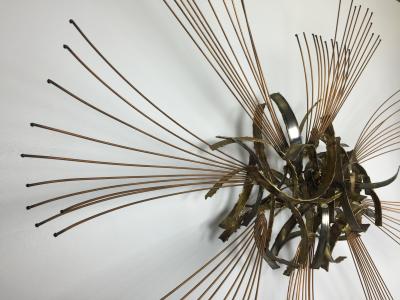 Silas Seandel Large Mixed Metal Sculpture Signed and Dated Silas Seandel