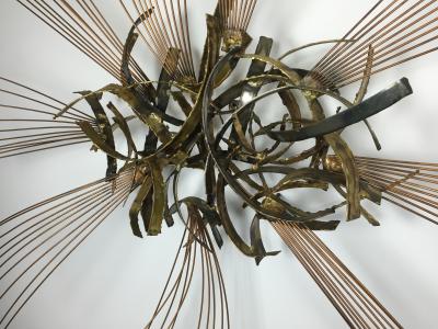 Silas Seandel Large Mixed Metal Sculpture Signed and Dated Silas Seandel