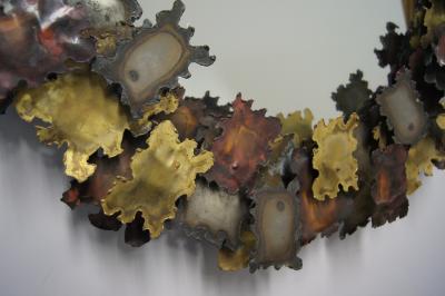 Silas Seandel Sculptural Mirror Attributed to Silas Seandel