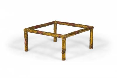 Silas Seandel Silas Seandel American Brutalist Mixed Metals Cocktail Coffee Table Frame