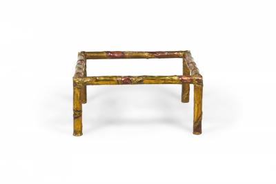 Silas Seandel Silas Seandel American Brutalist Mixed Metals Cocktail Coffee Table Frame