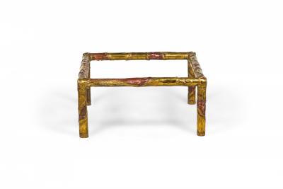Silas Seandel Silas Seandel American Brutalist Mixed Metals Cocktail Coffee Table Frame