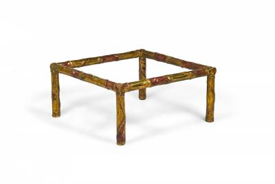 Silas Seandel Silas Seandel American Brutalist Mixed Metals Cocktail Coffee Table Frame