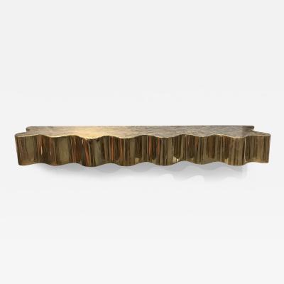 Silas Seandel Silas Seandel Bronze Wall Mounted Console circa 1960s