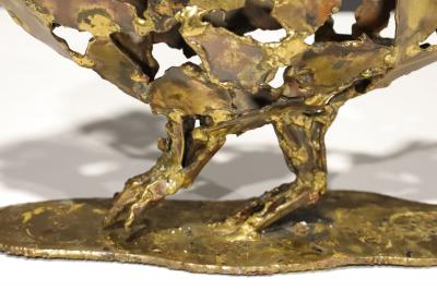 Silas Seandel Silas Seandel Brutalist Bird Sculpture Signed