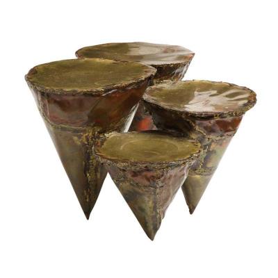 Silas Seandel Silas Seandel Clustered Cocktail Table Brass and Copper Signed