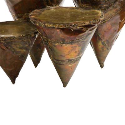 Silas Seandel Silas Seandel Clustered Cocktail Table Brass and Copper Signed