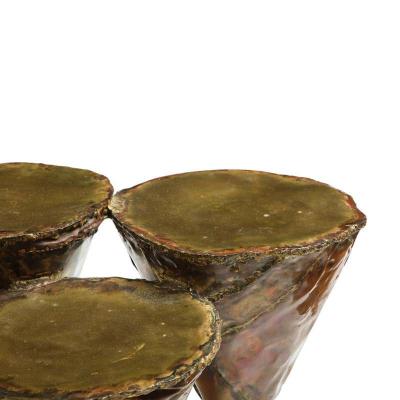 Silas Seandel Silas Seandel Clustered Cocktail Table Brass and Copper Signed