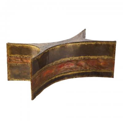 Silas Seandel Silas Seandel Coffee Table Bronze Brass Copper Glass