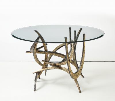 Silas Seandel Silas Seandel Cut Steel And bronze 1979 Ortega Dining table
