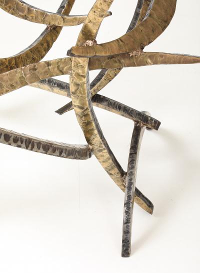 Silas Seandel Silas Seandel Cut Steel And bronze 1979 Ortega Dining table