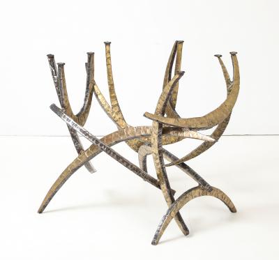 Silas Seandel Silas Seandel Cut Steel And bronze 1979 Ortega Dining table