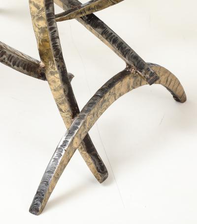 Silas Seandel Silas Seandel Cut Steel And bronze 1979 Ortega Dining table