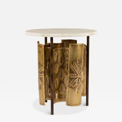 Silas Seandel Silas Seandel Style Brutalist Illuminating Mid Century Side Table