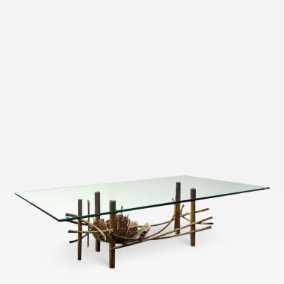 Silas Seandel Vintage Silas Seandel Brutalist Lotus Coffee Table