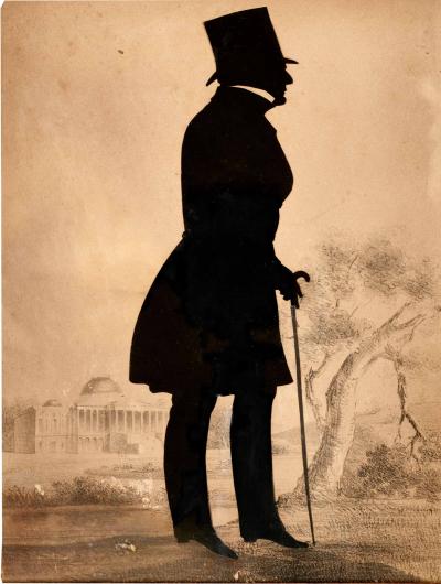 Silhouette of Thomas Willing together with another silhouette