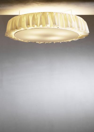 Silk flush mount ceiling lamp