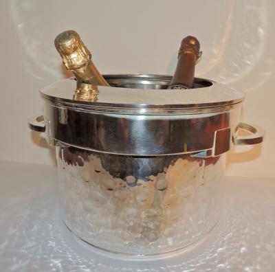 Silver Art Deco Double Champagne Cooler
