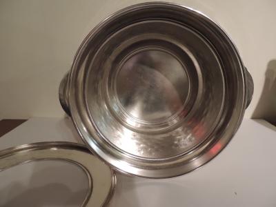 Silver Art Deco Double Champagne Cooler