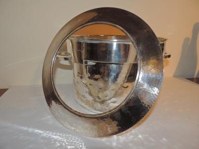 Silver Art Deco Double Champagne Cooler