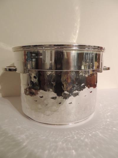 Silver Art Deco Double Champagne Cooler