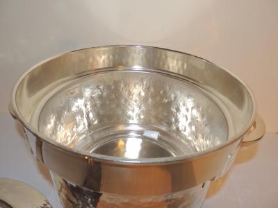 Silver Art Deco Double Champagne Cooler