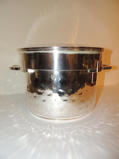 Silver Art Deco Double Champagne Cooler