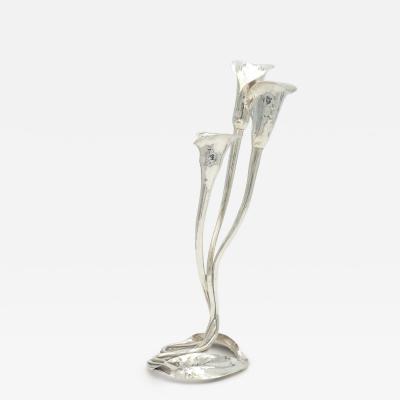 Silver Calla Lily Vase circa 1970