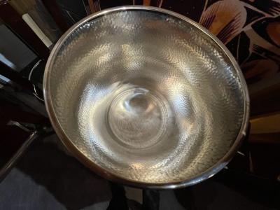 Silver Champagne Cooler with Ebony Black Handles