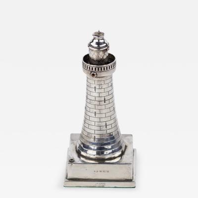 Silver Lighthouse Form Lighter Short Mason Birmingham 1931