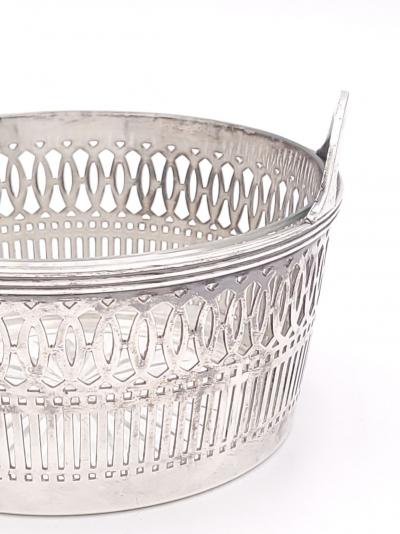 Silver Plate Basket with Glass Liner England circa 1930