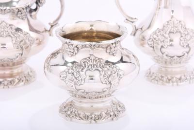 Silver Plate Five Piece Tea Coffee Service