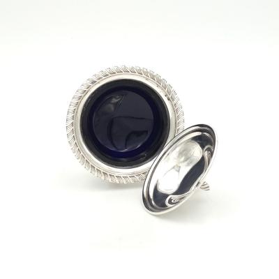 Silver Plate Mustard Pot England circa 1940