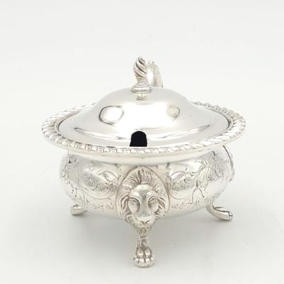 Silver Plate Mustard Pot England circa 1940