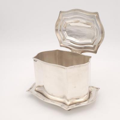 Silver Plate Tea Caddy Scotland circa 1920