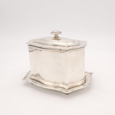 Silver Plate Tea Caddy Scotland circa 1920