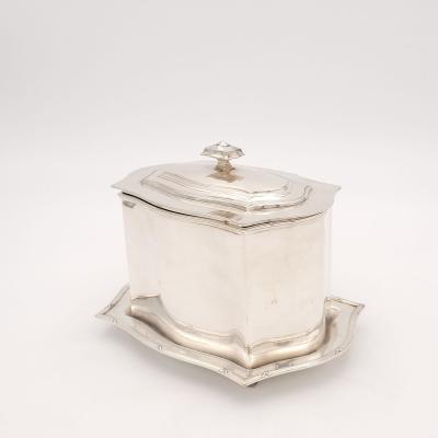 Silver Plate Tea Caddy Scotland circa 1920
