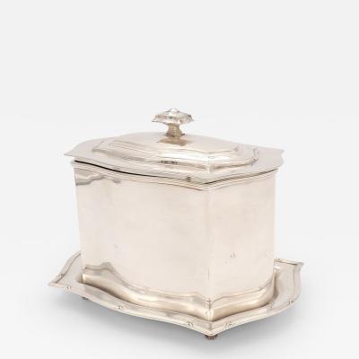 Silver Plate Tea Caddy Scotland circa 1920